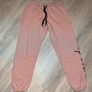 Victoria’s Secret pink joggers.
